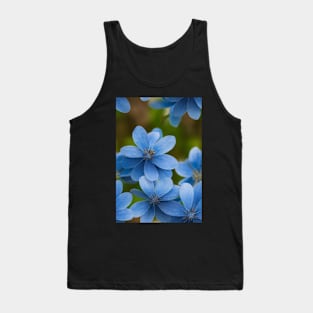 Beautiful Blue Flowers, for all those who love nature #91 Tank Top